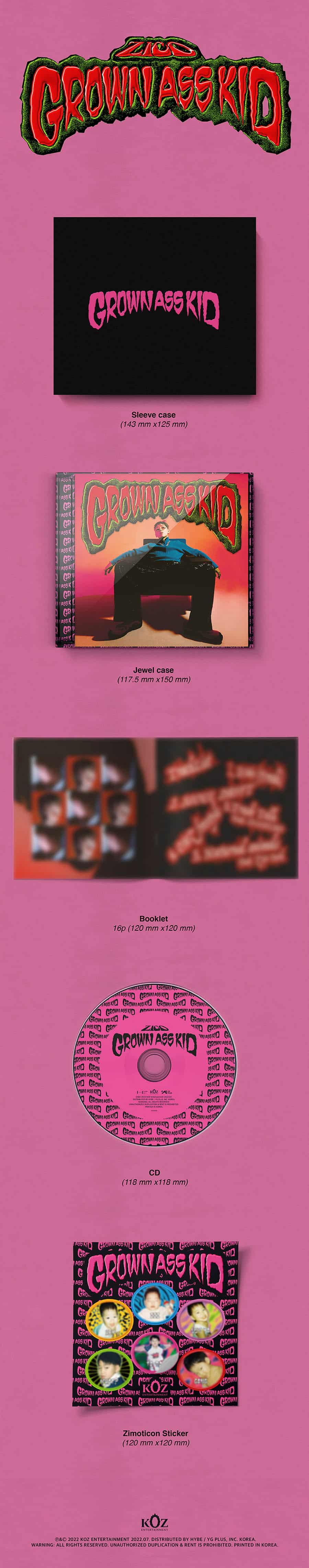 zico-4th-mini-album-grown-ass-kid-jewel-wholesale