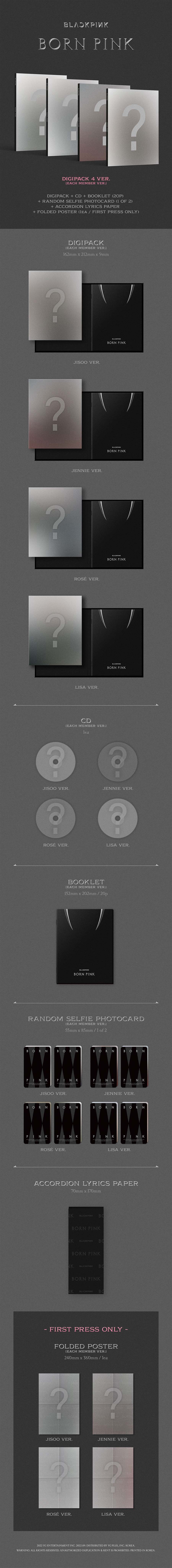 blackpink-2nd-album-born-pink-digipack-ver-jennie-wholesale