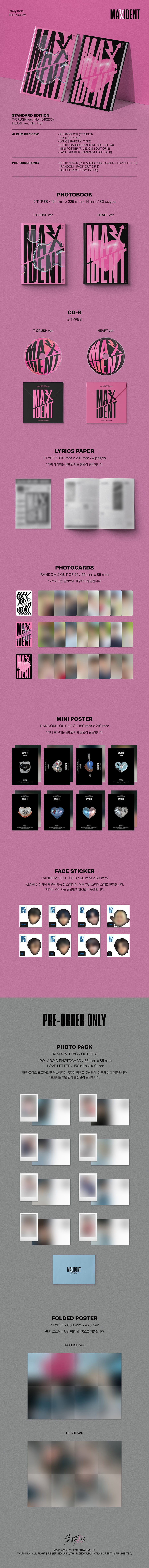 stray-kids-mini-album-maxident-t-crush-ver-heart-ver-wholesales