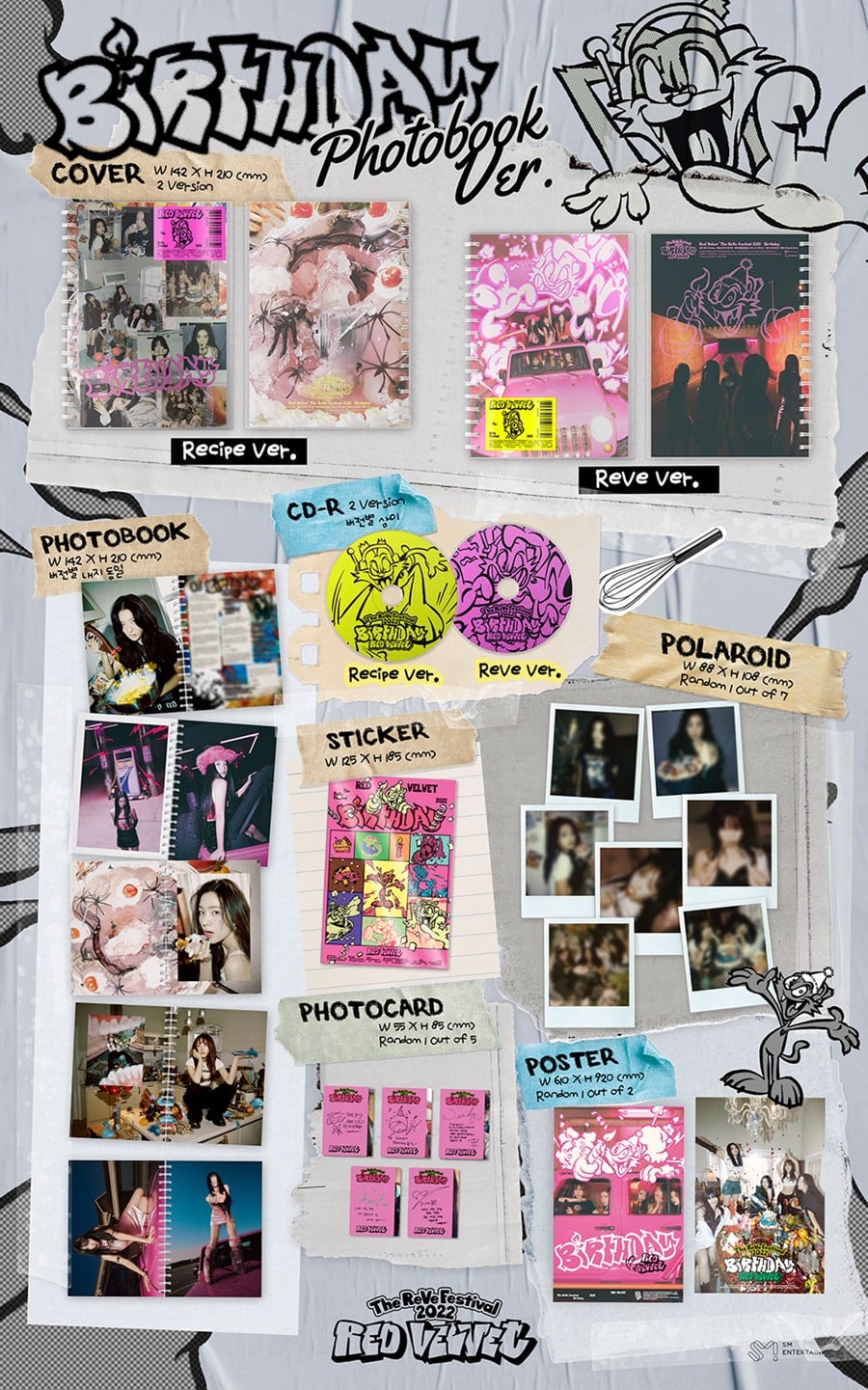 red-velvet-mini-album-the-reve-festival-2022-birthday-photo-book-ver-wholesales