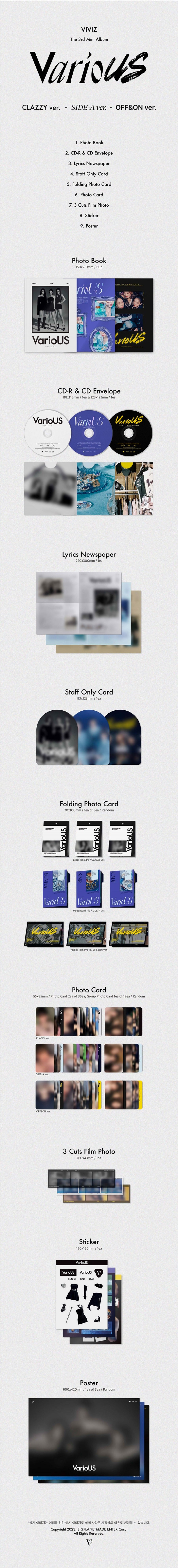 viviz-the-3rd-mini-album-various-photobook-wholesales