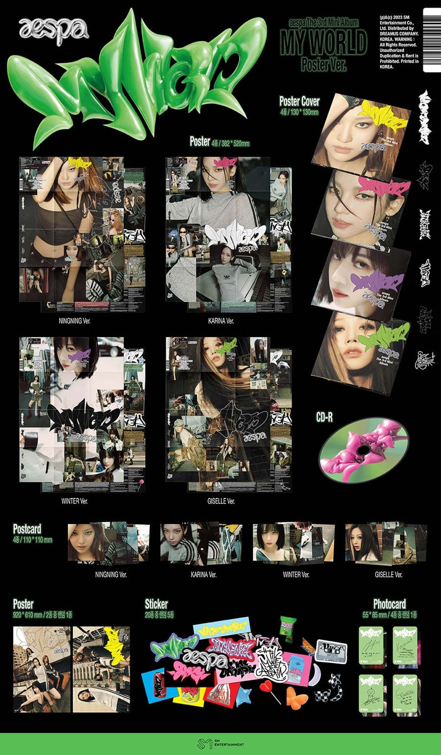 aespa-mini-3rd-album-my-wold-poster-ver-wholesales