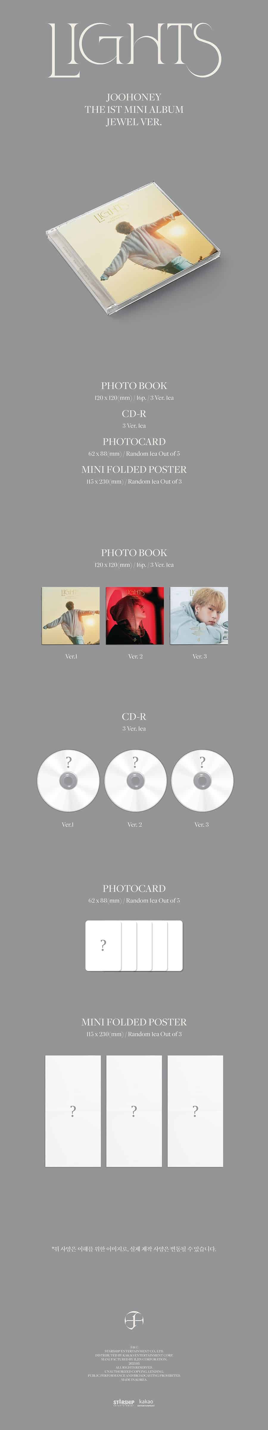 joohoney-mini-1st-album-lights-jewel-ver-wholesales