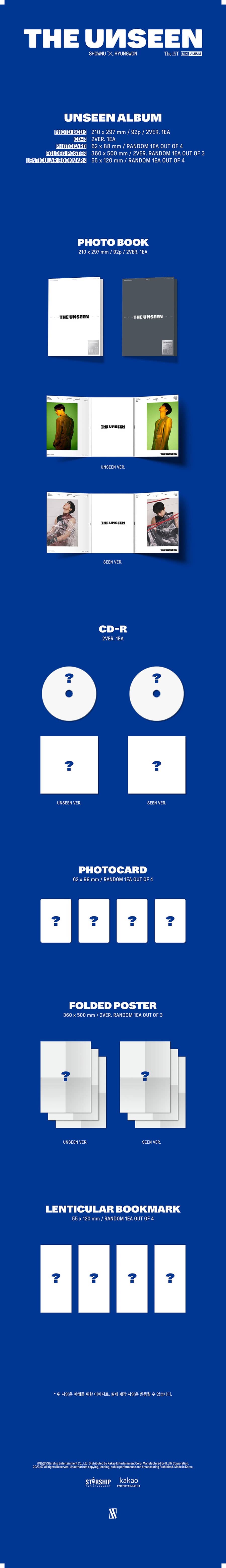 shownu-hyungwon-the-1st-mini-album-the-unseen-limited-ver-wholesales