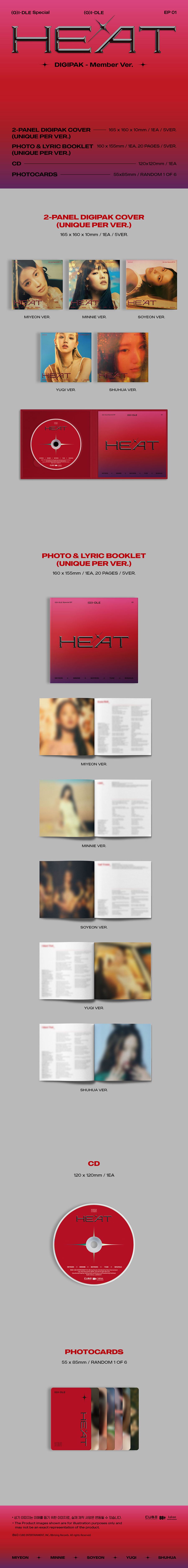 g-idle-heat-digipak-member-ver-wholesales