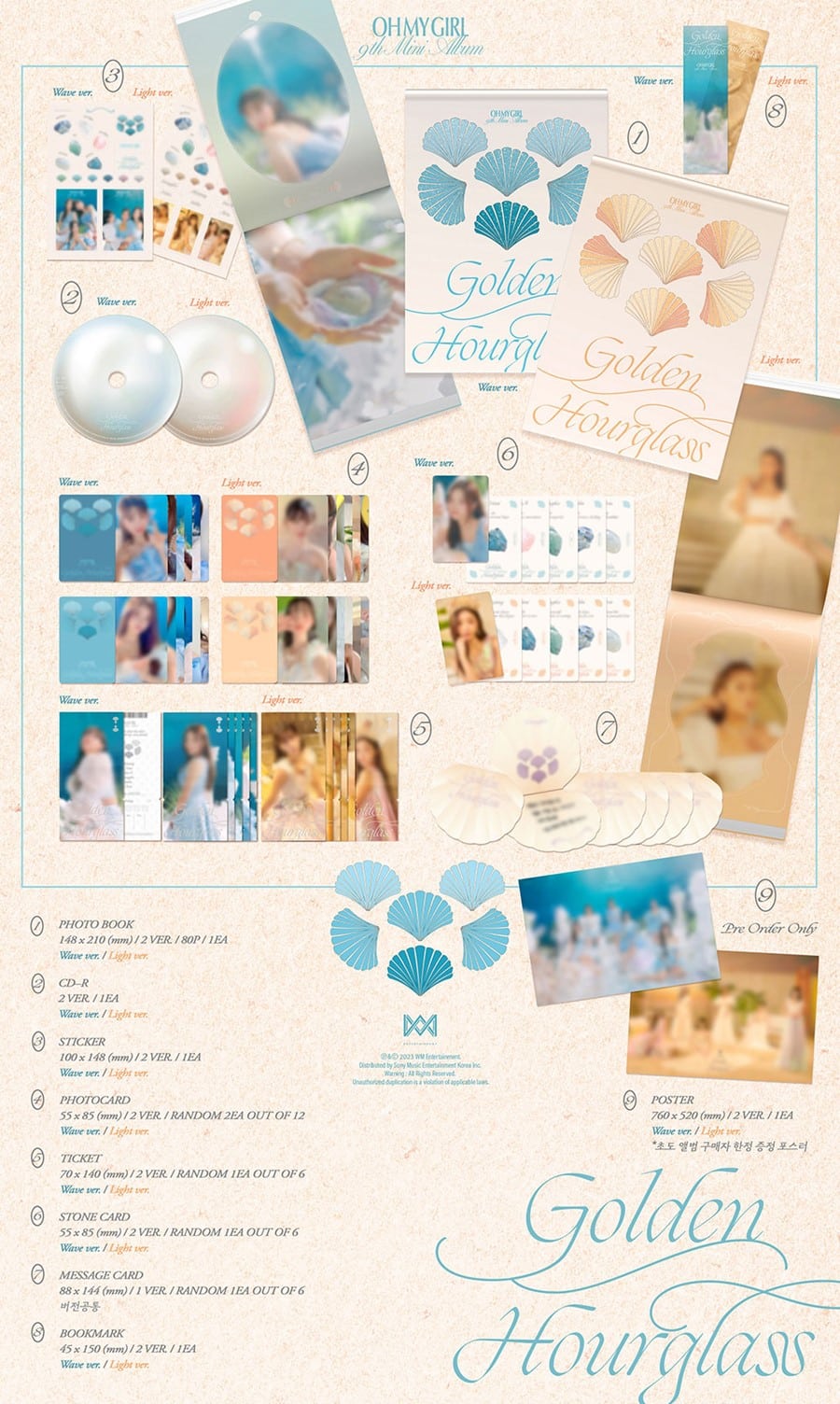 oh-my-girl-9th-mini-album-golden-hourglass-wholesales