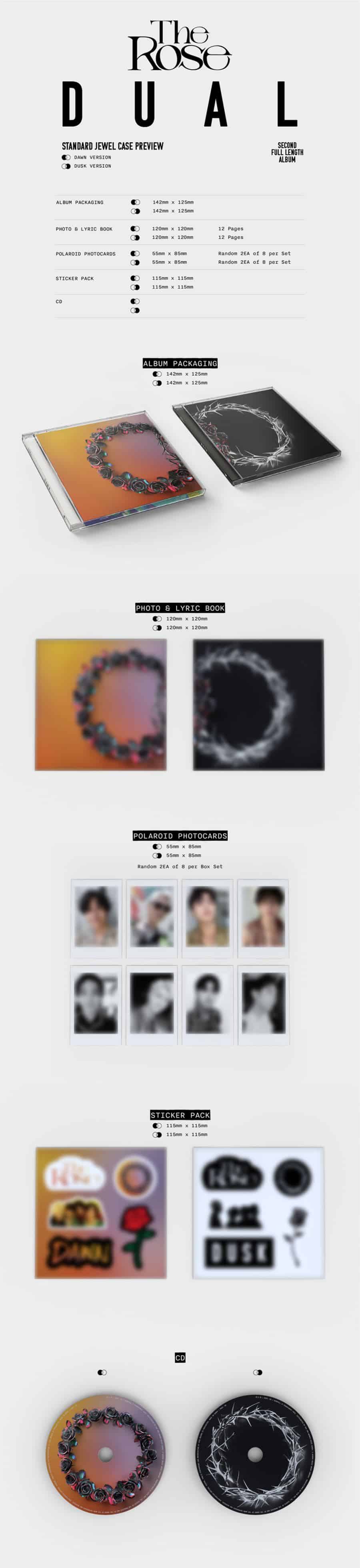 the-rose-dual-jewel-case-album-dusk-ver-wholesales