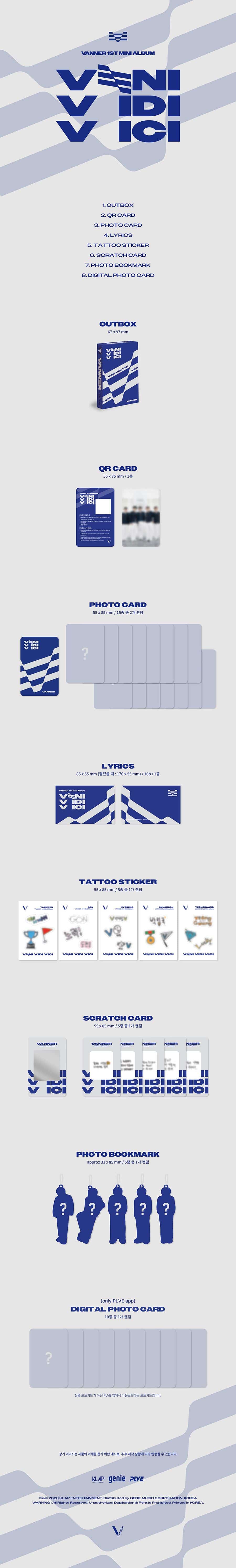 vanner-1st-mini-album-veni-vidi-vici-plve-ver-wholesales