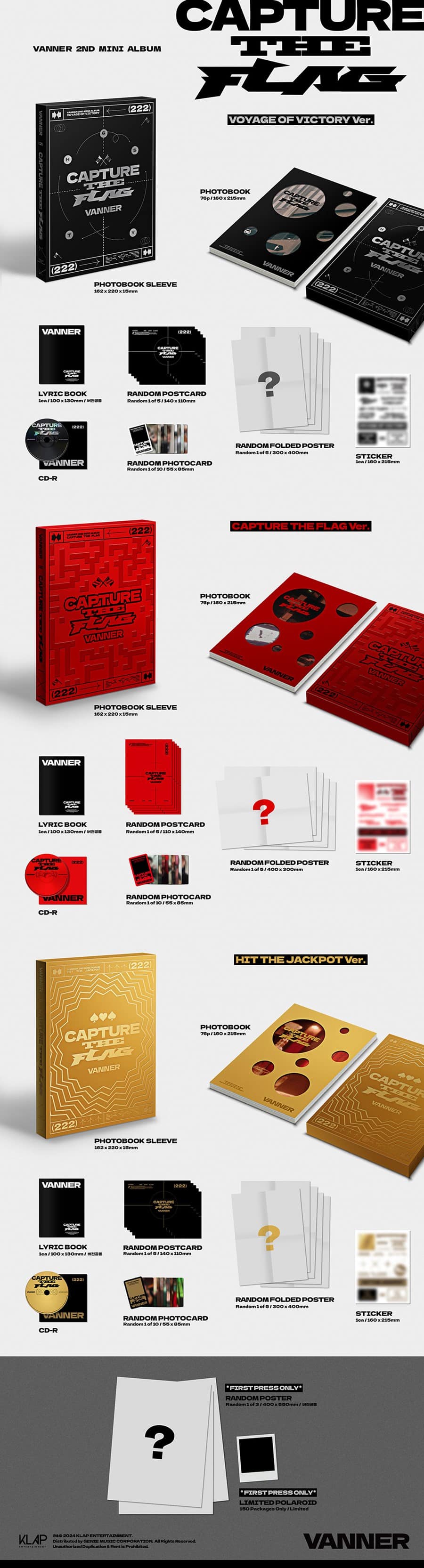 vanner-2nd-mini-album-capture-the-flag-wholesales