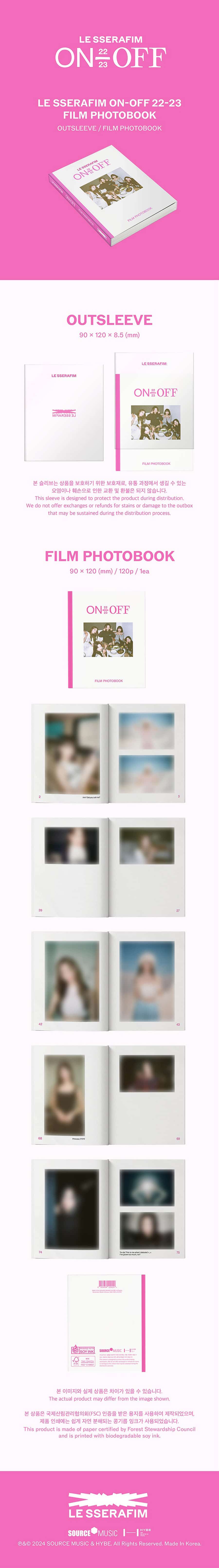le-sserafim-on-off-22-23-film-photobook-wholesale
