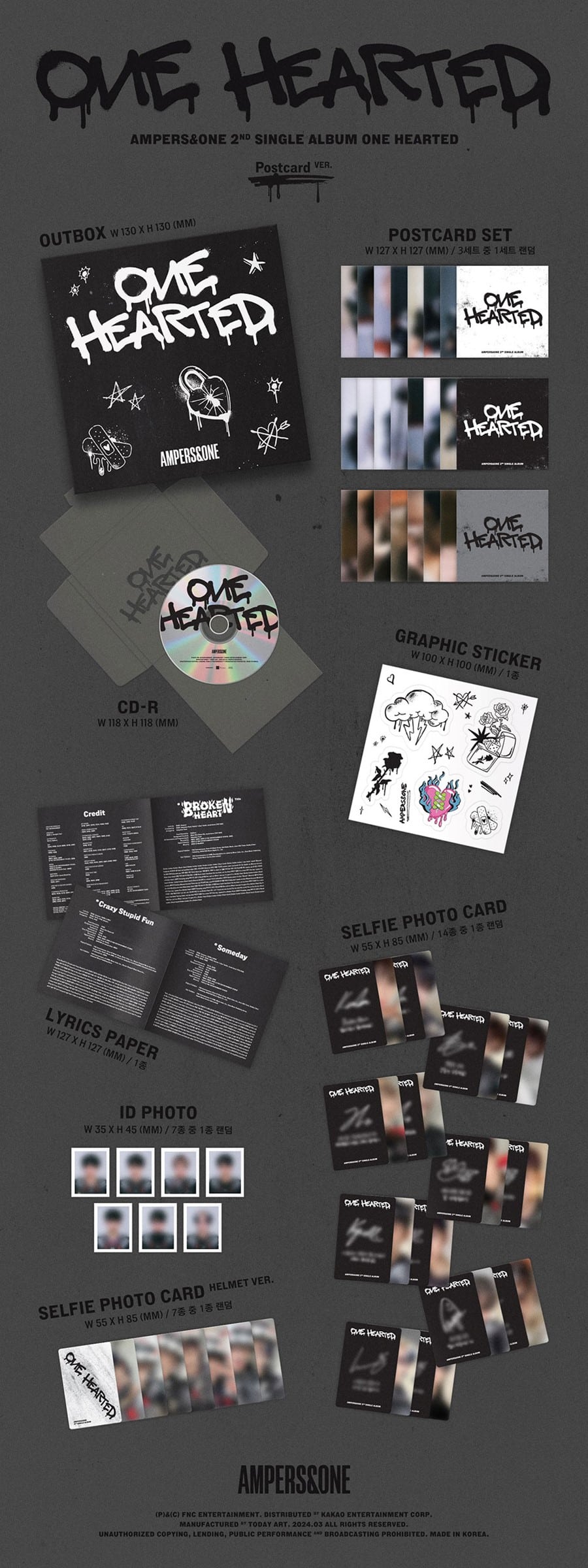 ampers-&-one-2nd-single-album-one-hearted-postcard-ver-wholesales