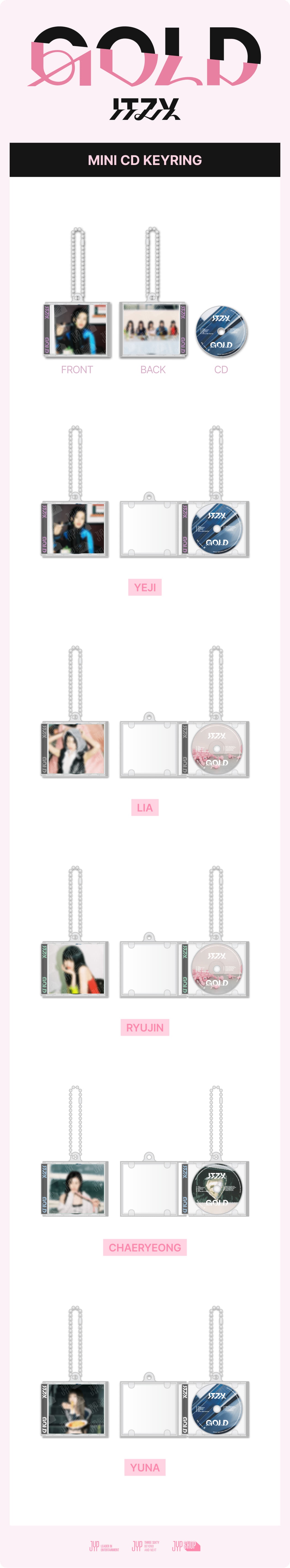 itzy-gold-pop-up-mini-cd-keyring-wholesale