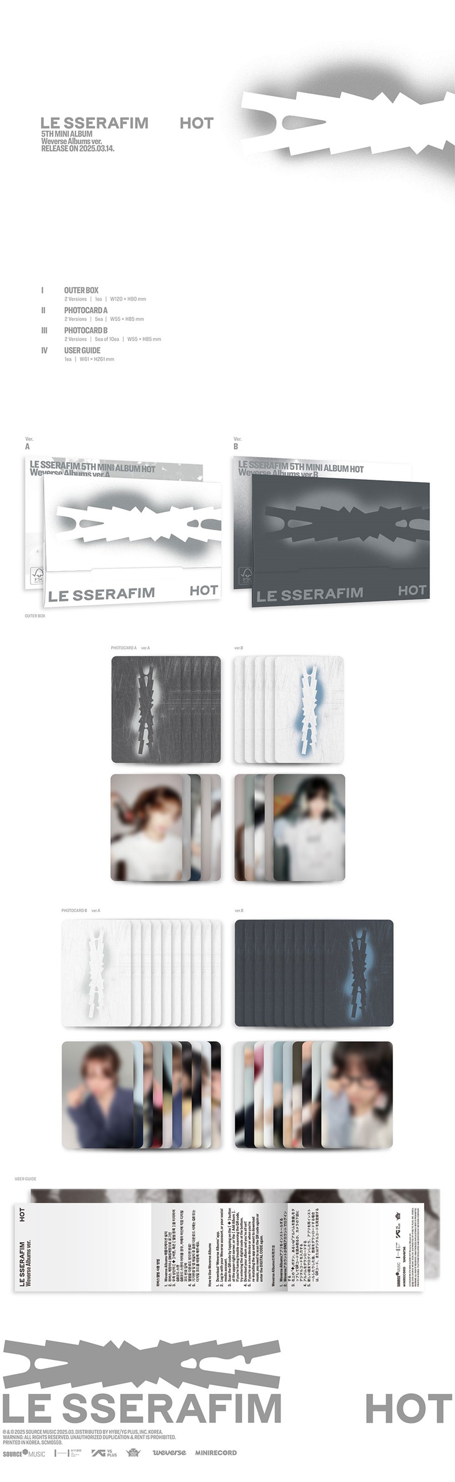 le-sserafim-5th-mini-album-hot-weverse-albums-ver-wholesale-3