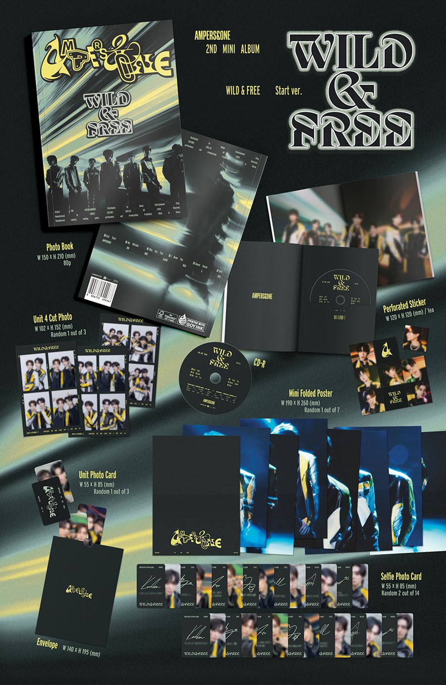 ampers-one-2nd-mini-album-wild-free-start-ver-wholesale