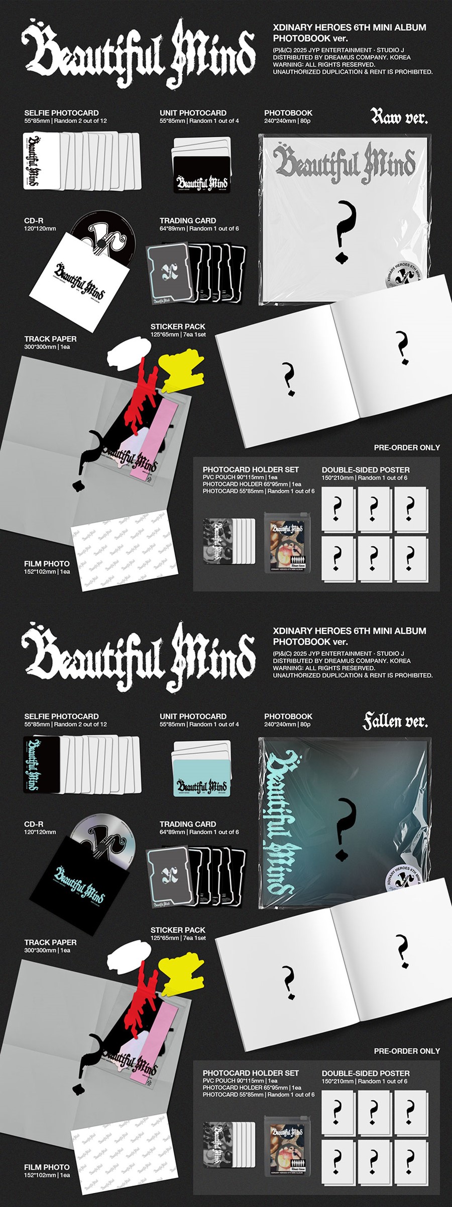 xdinary-heroes-the-6th-mini-album-beautiful-mind-photobook-ver-wholesale