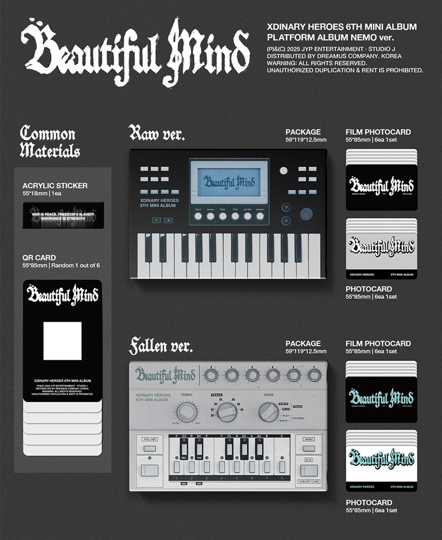 xdinary-heroes-the-6th-mini-album-beautiful-mind-platform-album-nemo-ver-wholesale