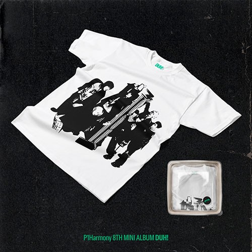 p1harmony-8th-mini-album-duh-md-plain-white-t-ver