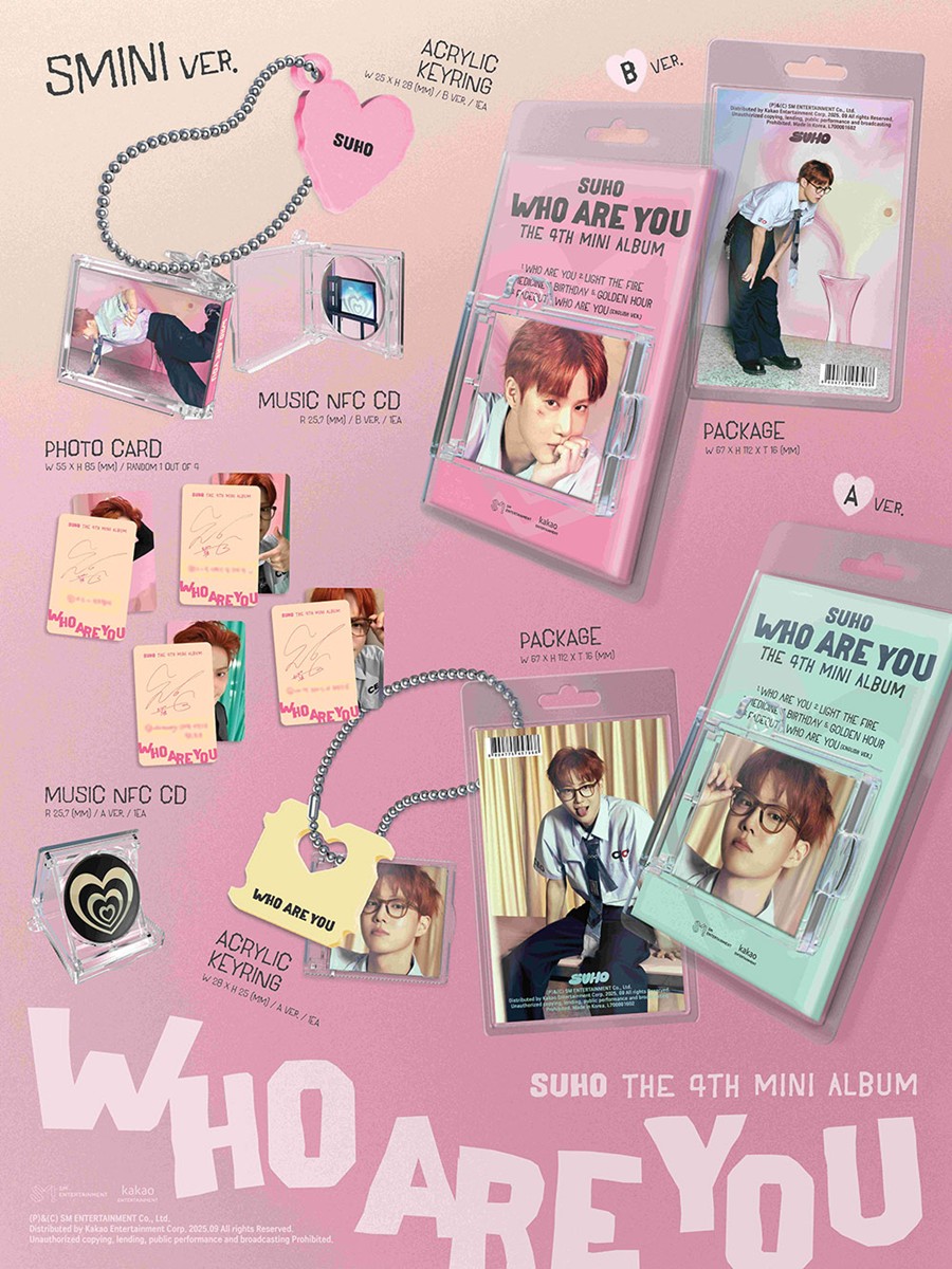 exo-suho-the-4th-mini-album-who-are-you-smini-ver-smart-album-wholesale