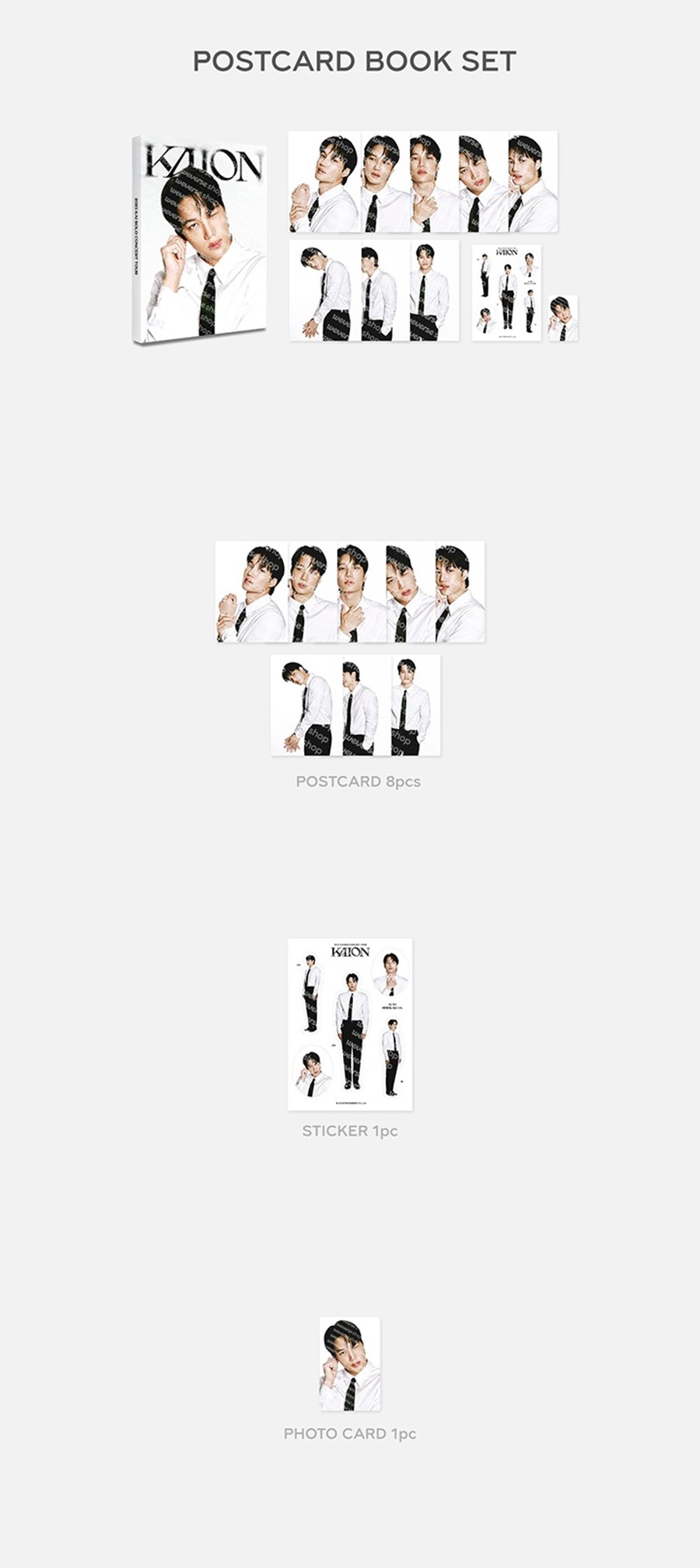 exo-kai-2025-kai-solo-concert-tour-kaion-encore-in-seoul-md-postcard-book-set-wholesale