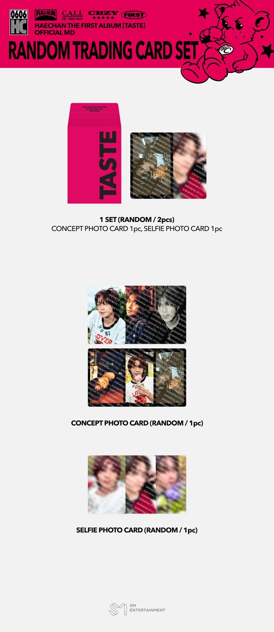 nct-haechan-1st-album-taste-official-md-trading-card-set-wholesale