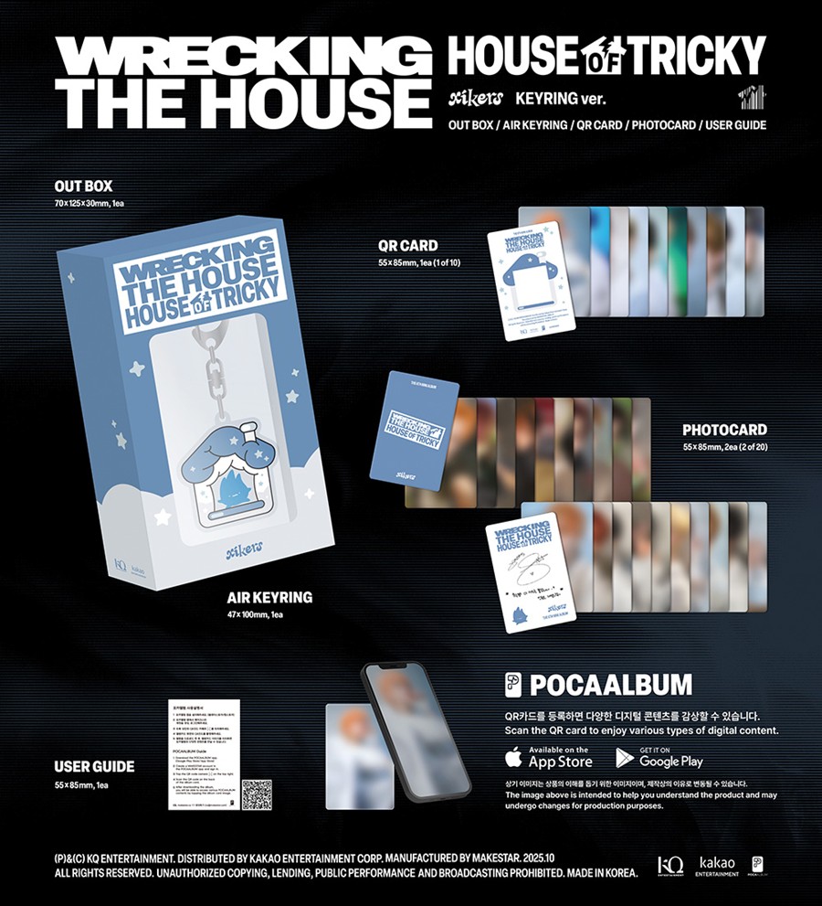 xikers-6th-mini-album-house-of-tricky-wrecking-the-house-keyring-ver-pocaalbum-wholesale